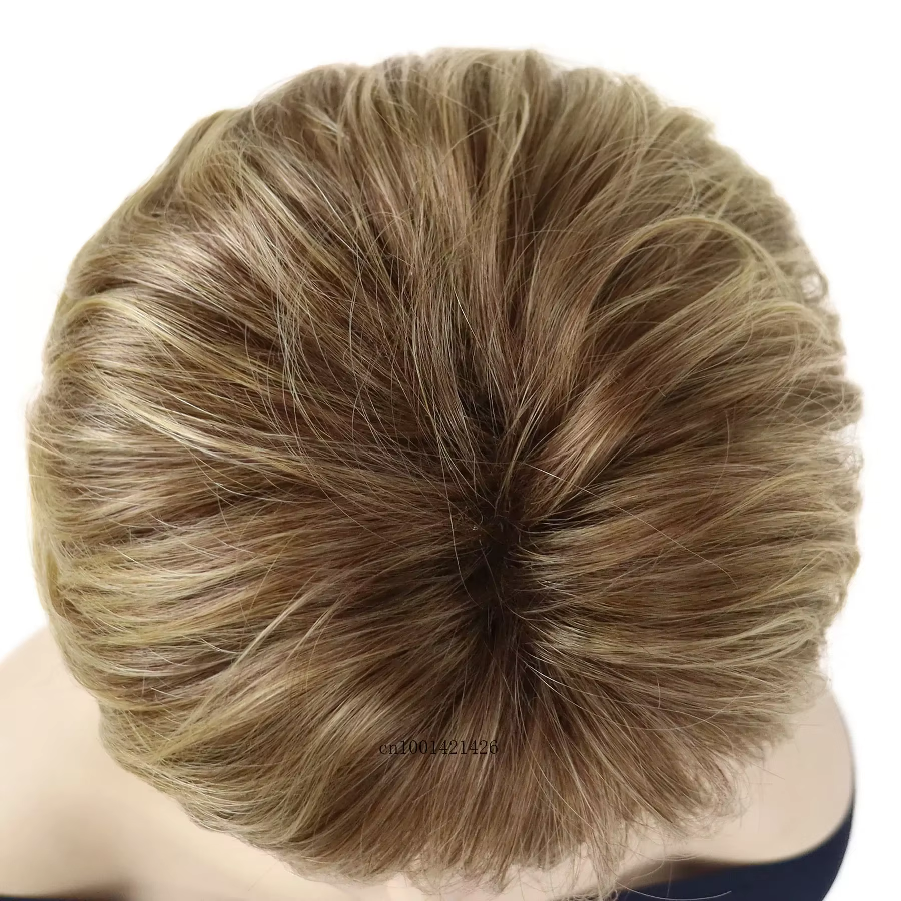 Perruques synthétiques courtes brunes blondes mélangées pour femmes