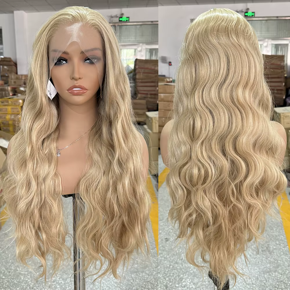 Perruque Lace Front Wig synthétique Blonde mixte 613