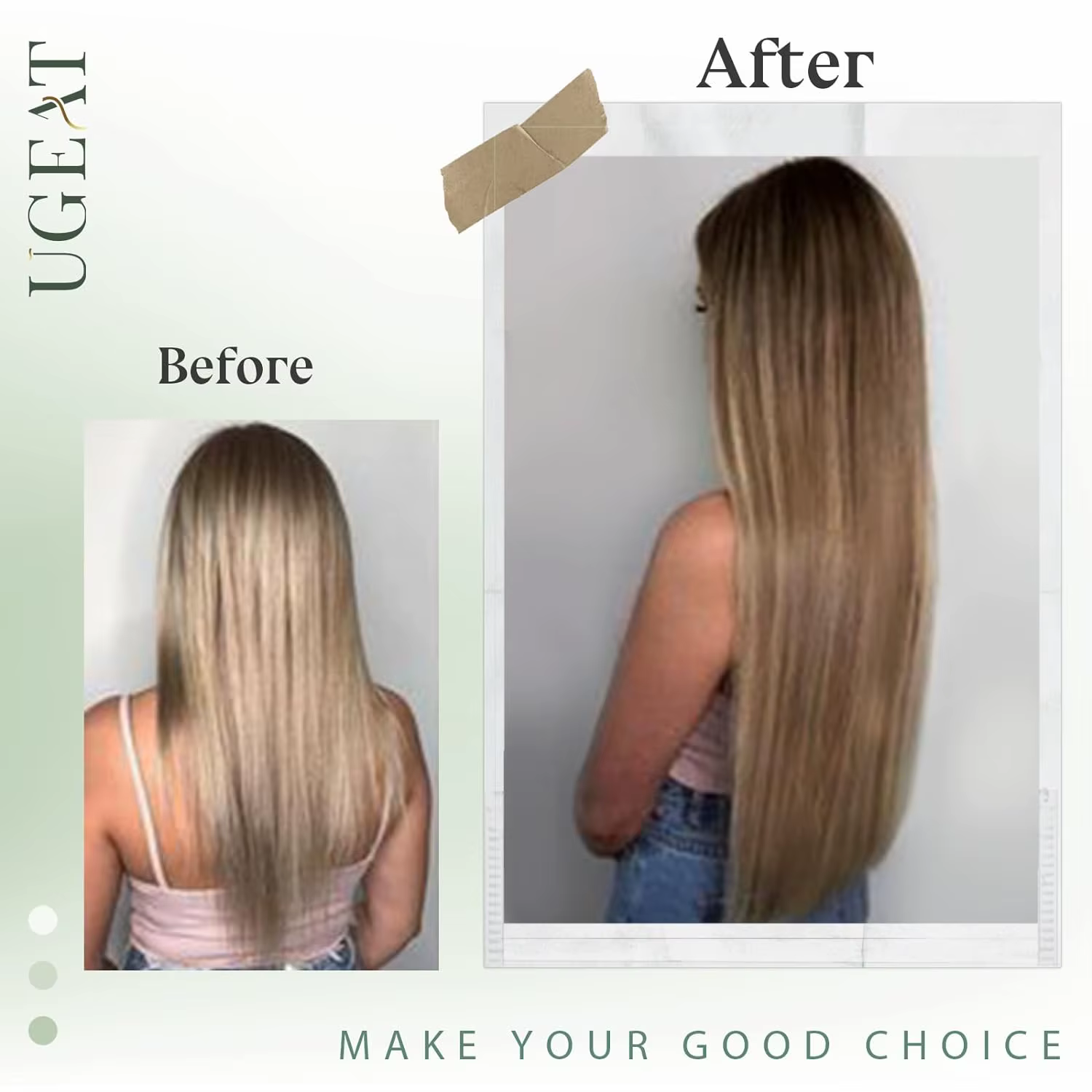 Ugeat coudre dans les Extensions de cheveux