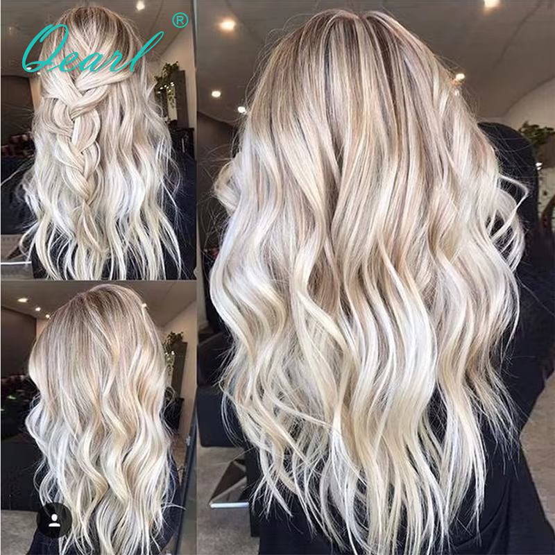 Qearl-Perruque de Cheveux Humains Naturels
