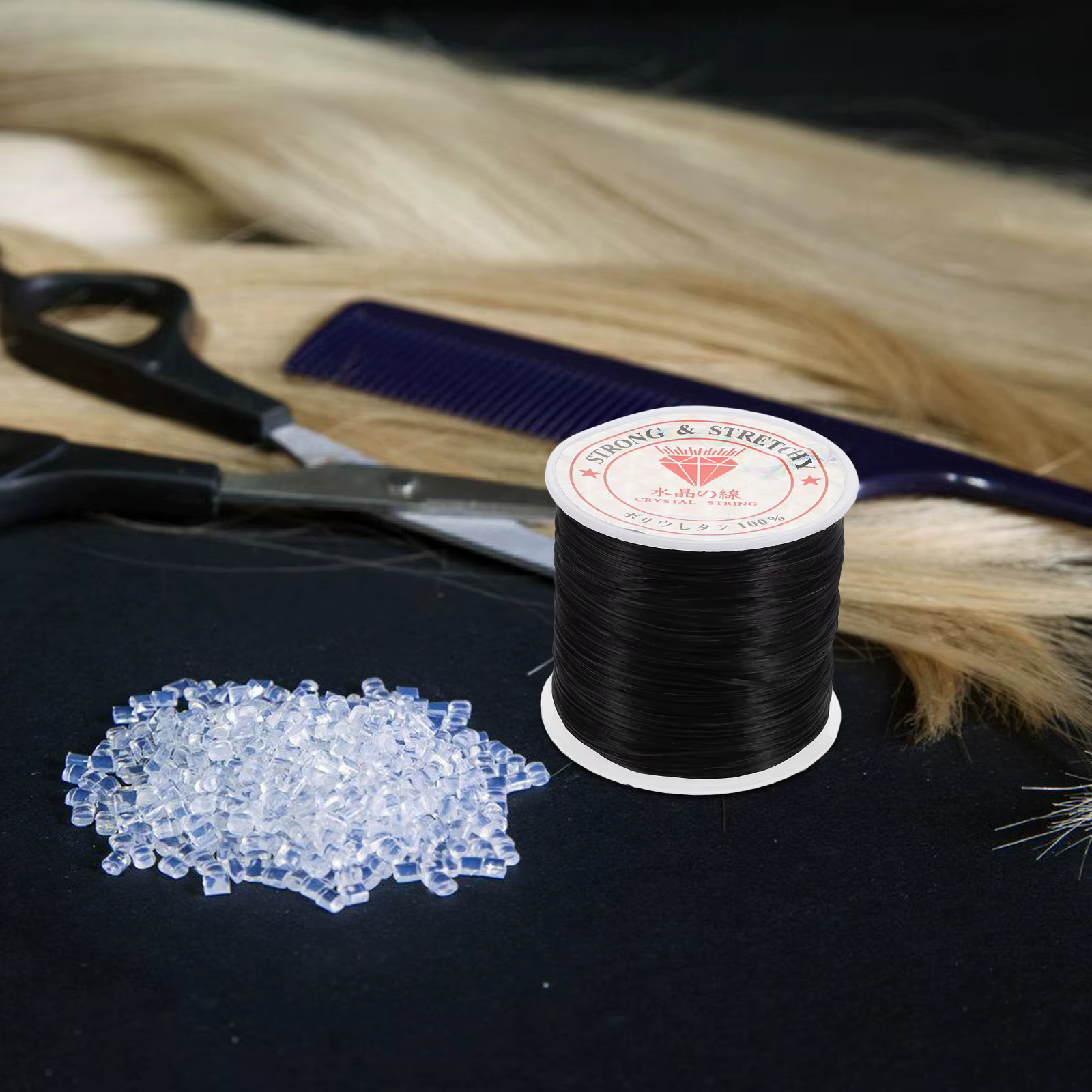Fil élastique pour extensions de cheveux 0