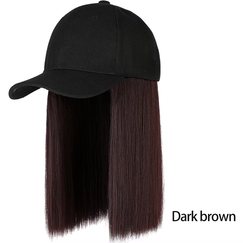 Perruque Synthétique Courte et Lisse Bob Réglable pour Femme