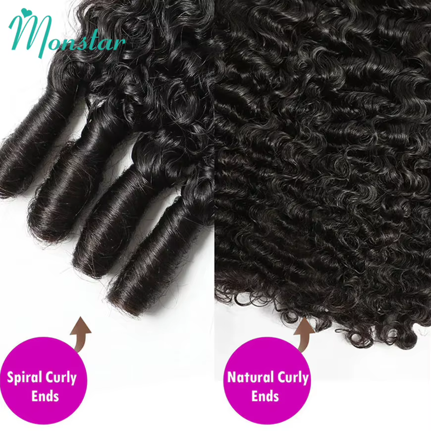 Mèches birmans bouclées 3C4A 100% naturelles