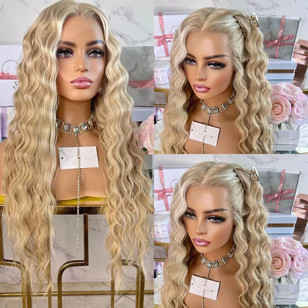 UNIQUEWIG – perruque Lace Wig synthétique longue de 26 pouces