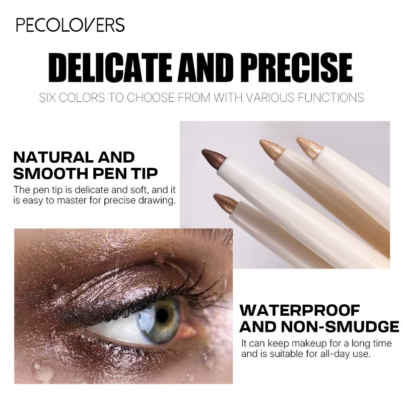 Stylo éclaircissant pour les yeux 6 couleurs, surligneur pour éclaircir les yeux, fard à paupières surligneur, cosmétiques pour les yeux