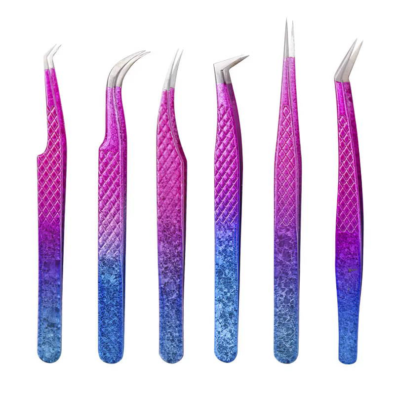Pince à épiler professionnelle pour extensions de cils
