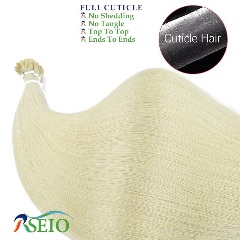 Extensions de Cheveux Lisses à Pointe Plate