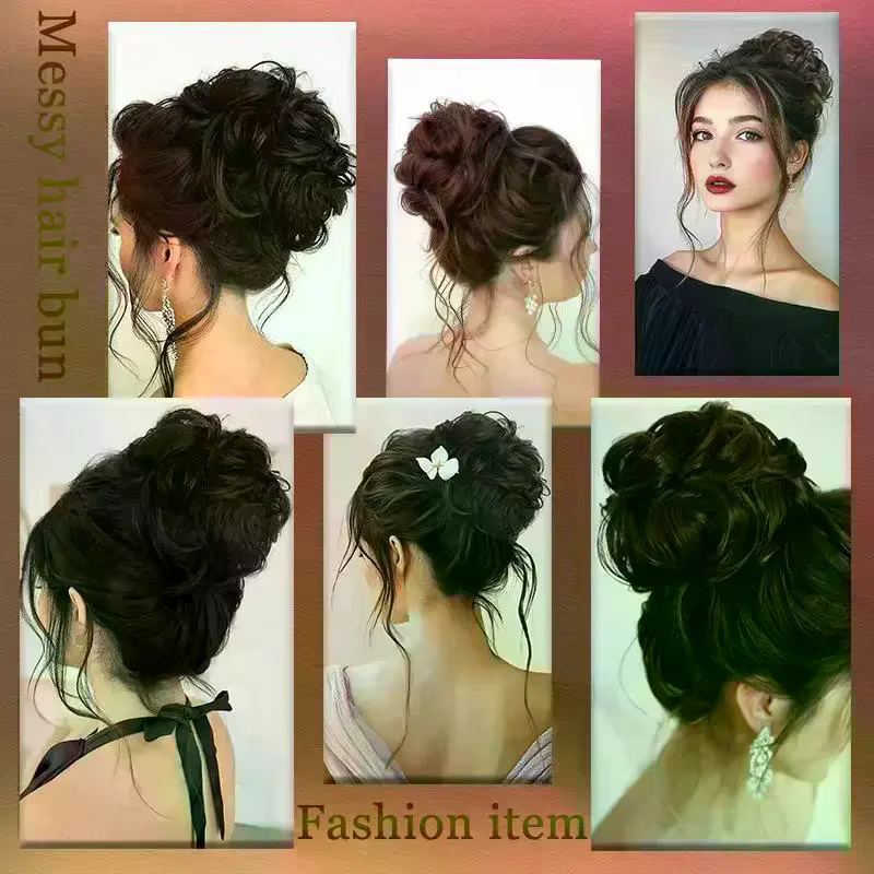 Chignon synthétique à clipser