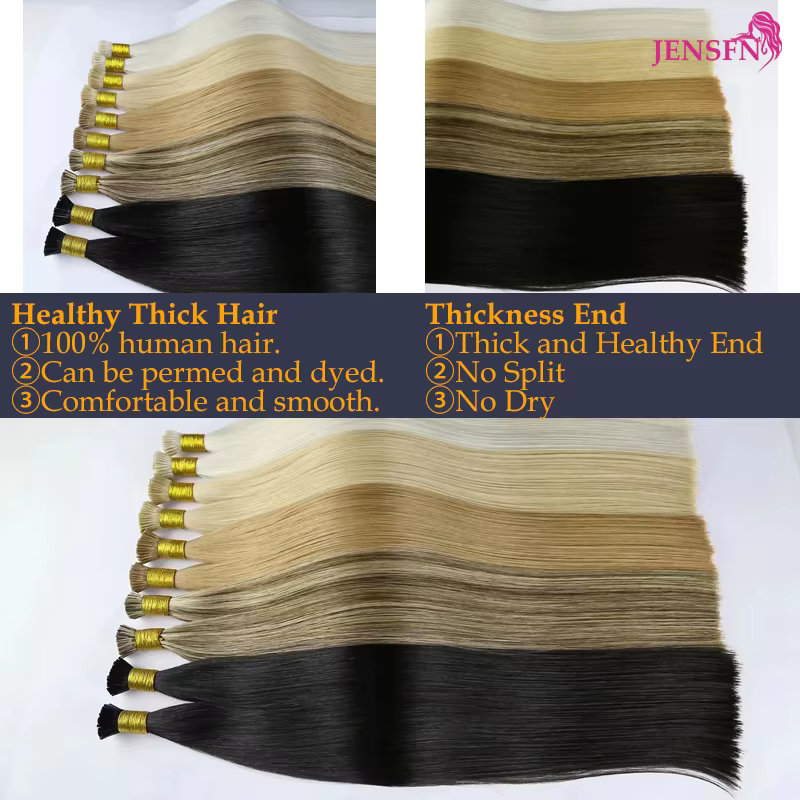I-Tip-Extension de Cheveux Humains Lisses