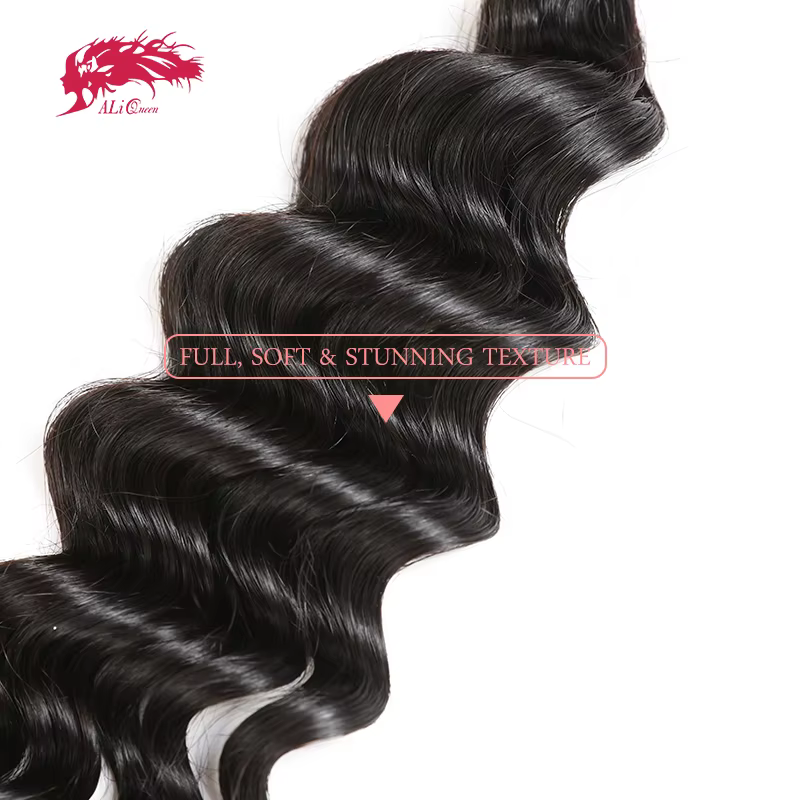 Ali Queen-Tissage en Lot Brésilien Naturel Ondulé Non Prossé 10A