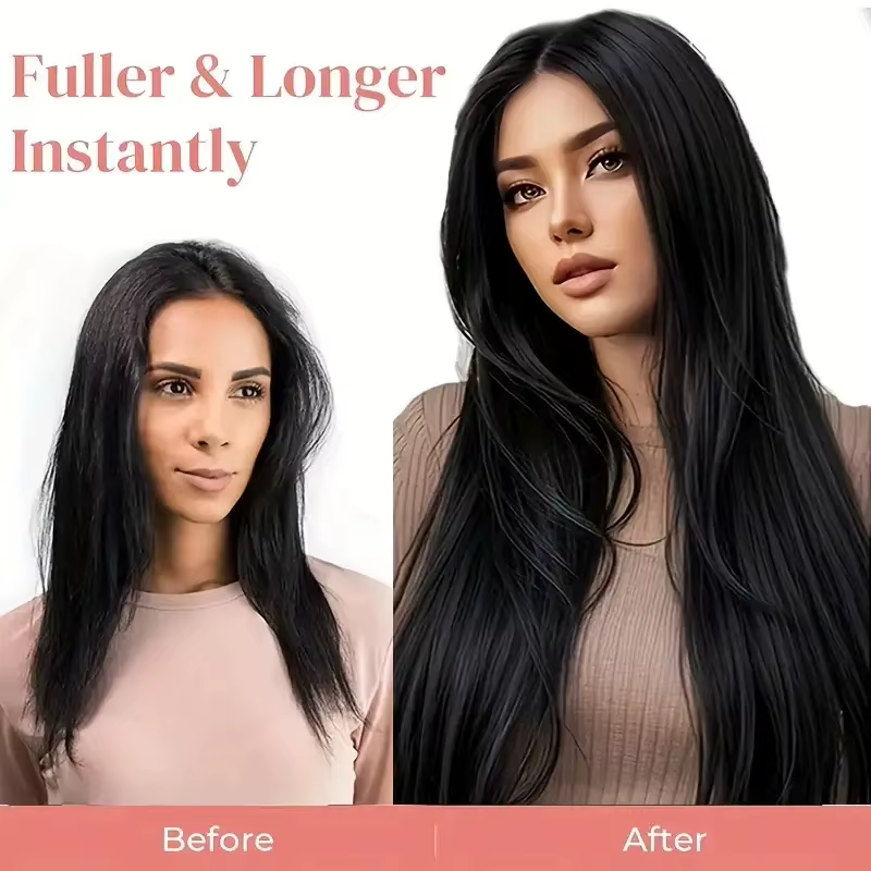 Extensions capillaires synthétiques longues et lisses
