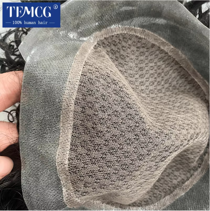 Perruque Double couche australienne bouclée pour hommes