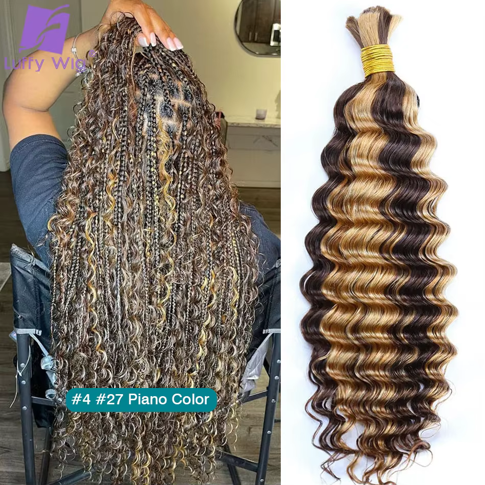 Cheveux humains en vrac pour tressage