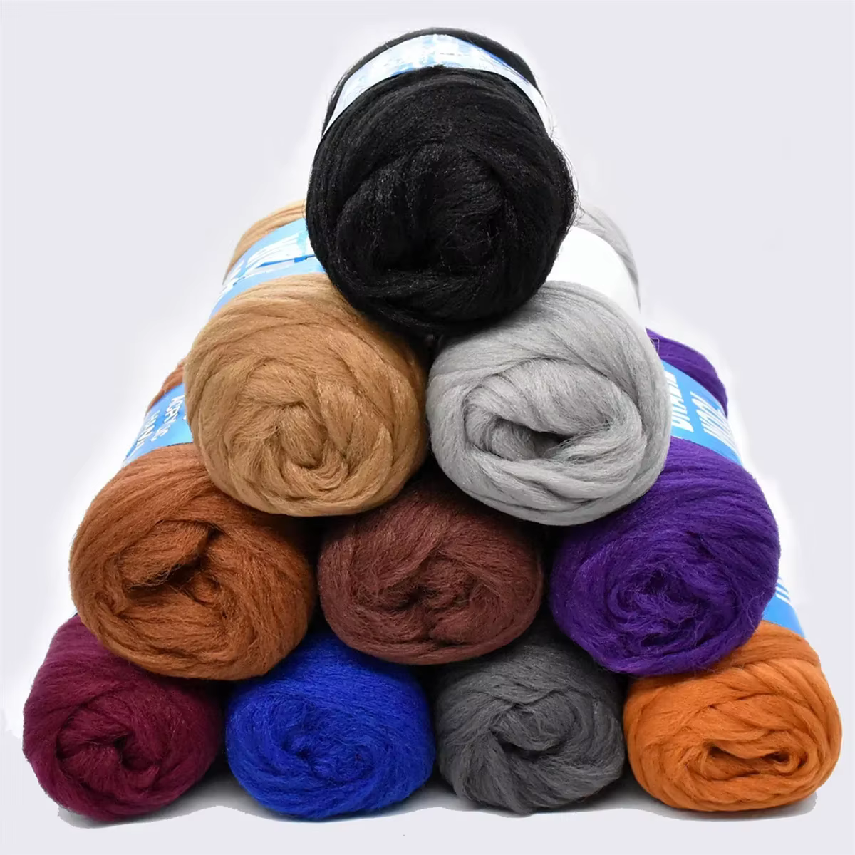 1 pièces 70g 28 m/31yd Extension de cheveux en laine brésilienne pour femmes enfants