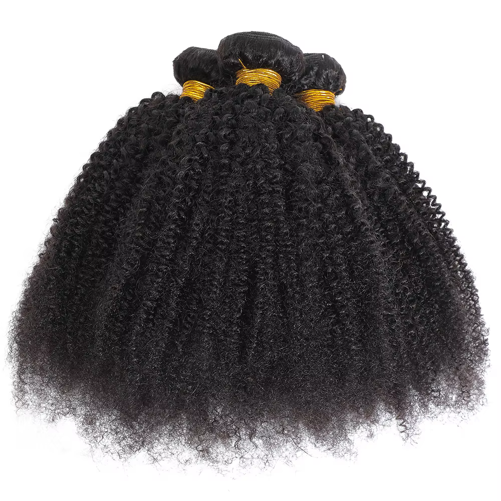 Tissage en lot brésilien naturel Remy crépu bouclé