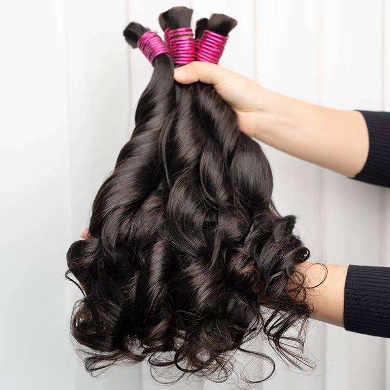 Extensions en vrac de cheveux humains