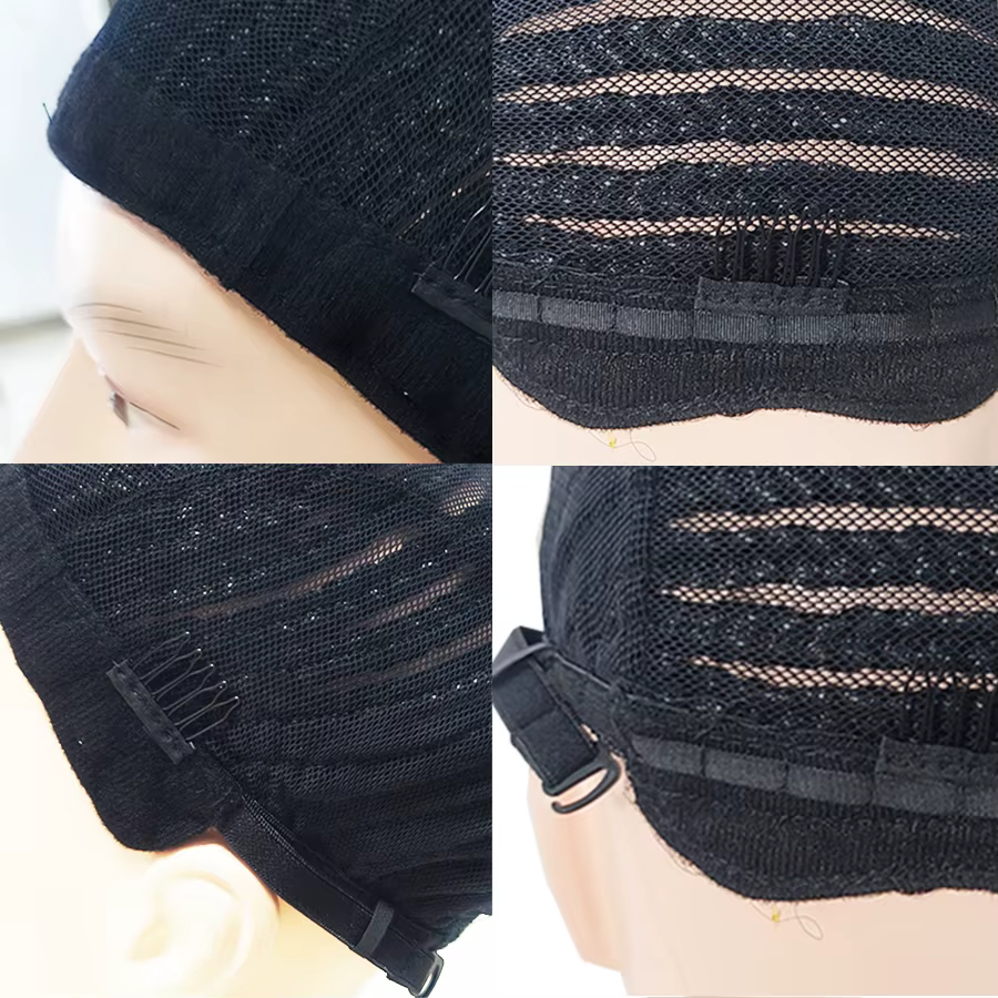 Bonnet de perruque tressé en cheveux au crochet