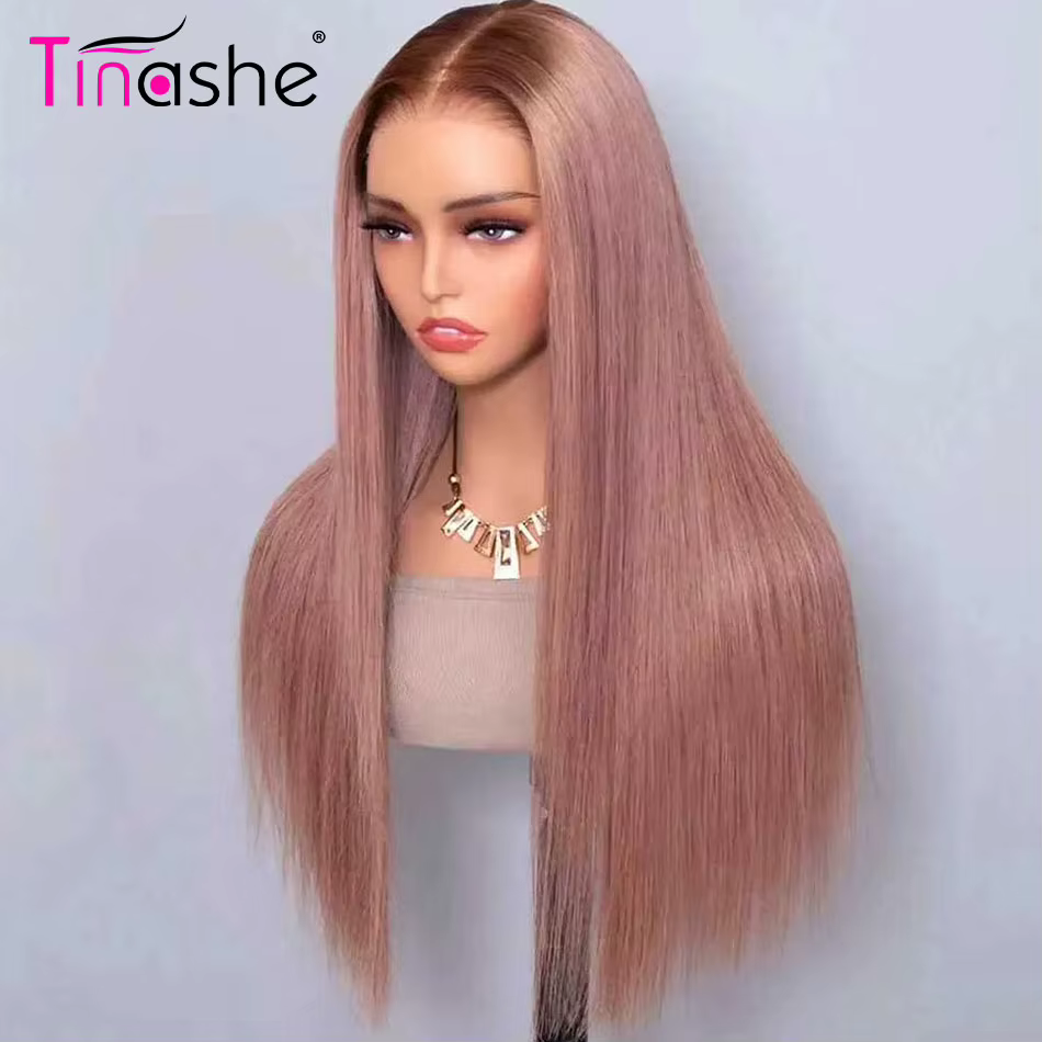 Tinashe Wear Go perruque droite sans colle cheveux humains pré plumés et blanchis 6x5 HD