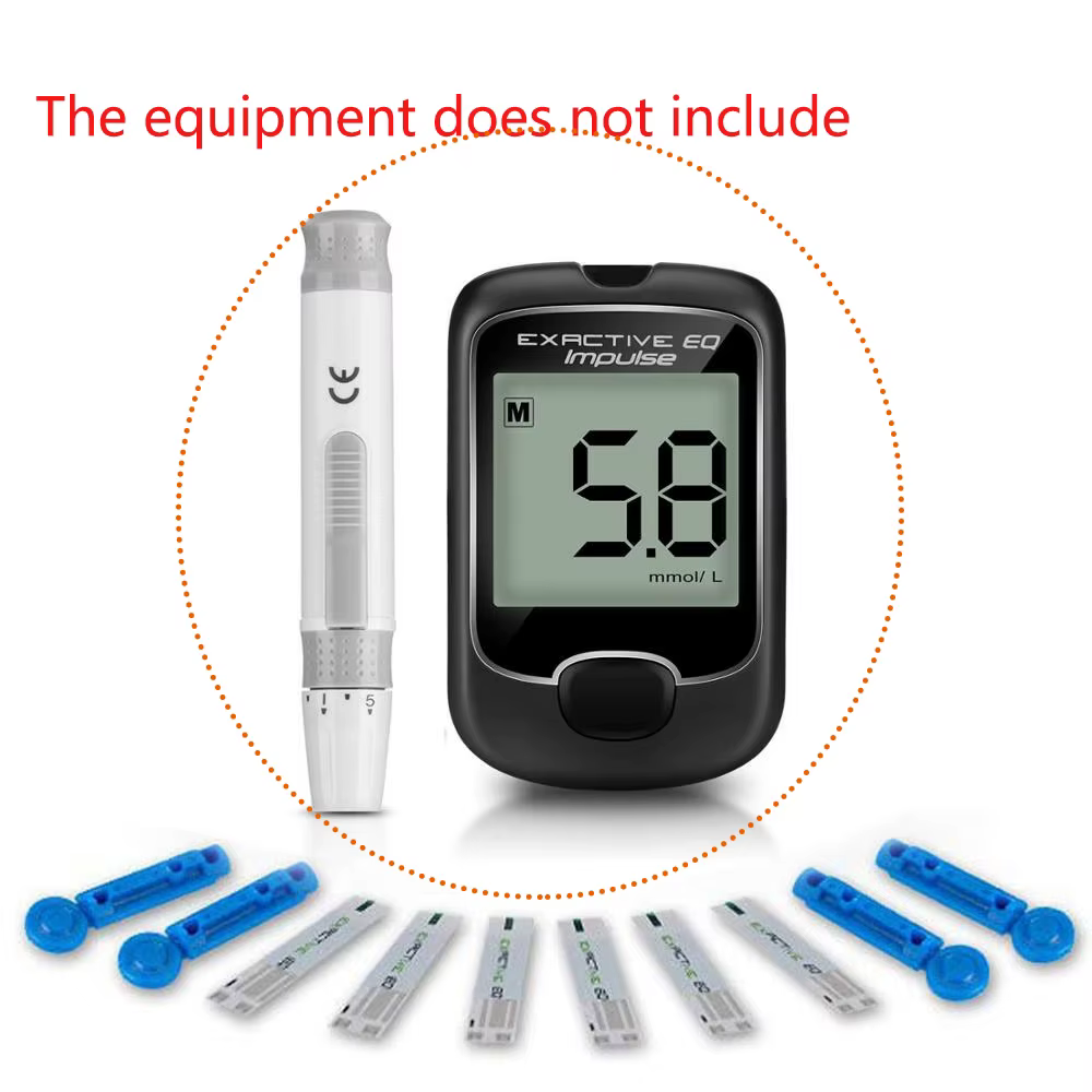 Exactive Eq 50pcs Bandelettes de Test pour diabétiques Accessoires médicaux Soins de santé (Dernière période de validité)