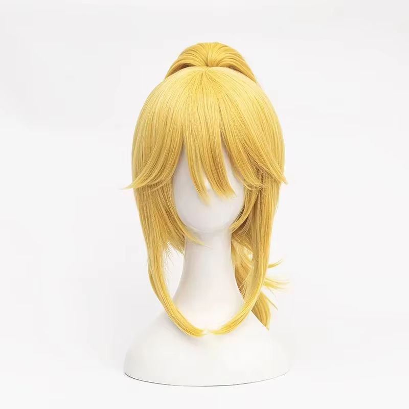 Perruques de Cosplay synthétiques Super Bowsette Kuppa Koopa Hime