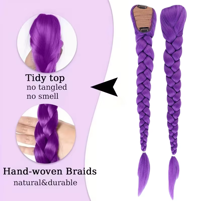 KPop Anime personnage Cosplay perruque violette pour enfants filles