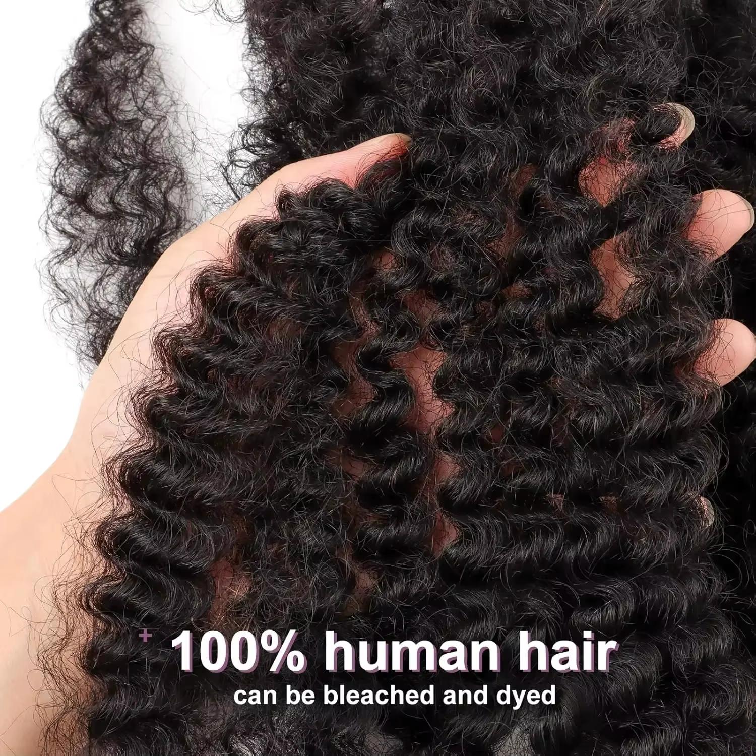 Afro crépus bouclés 4C Extension de cheveux humains 30g 50 g/paquet sans trame brésilien Remy en vrac pour Locs Micro