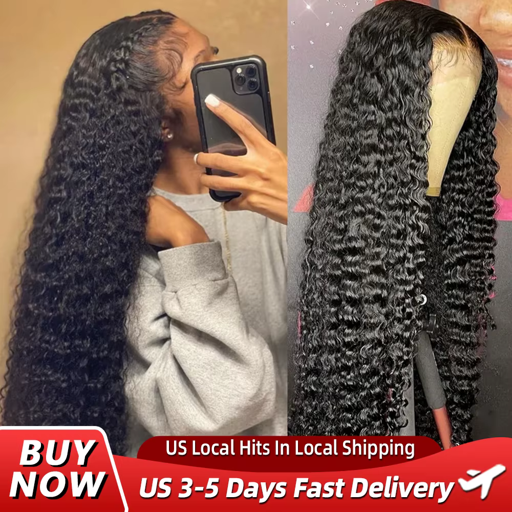 Perruques de cheveux humains bouclés 250% de densité