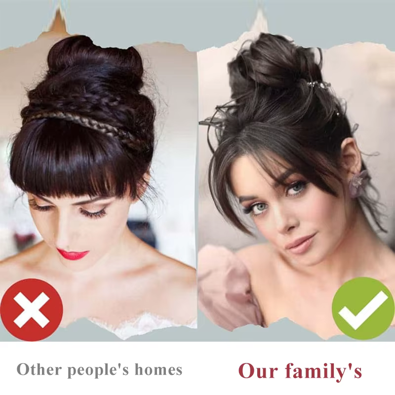 Franges frontales naturelles pour femmes