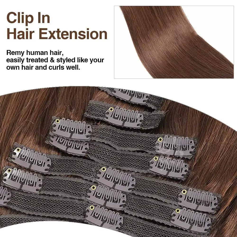 Extensions de cheveux à clipser
