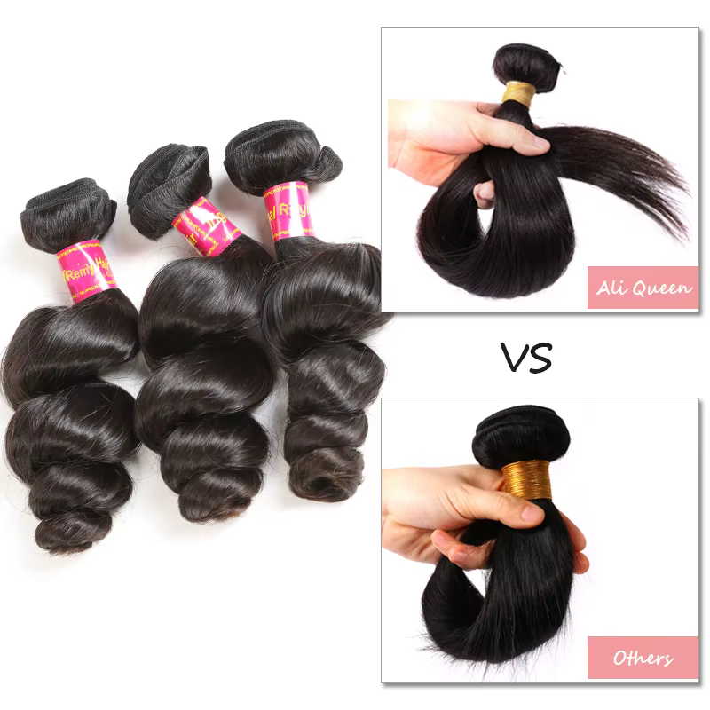 Addbeauty-Tissage de cheveux humains vierges brésiliens pour femmes