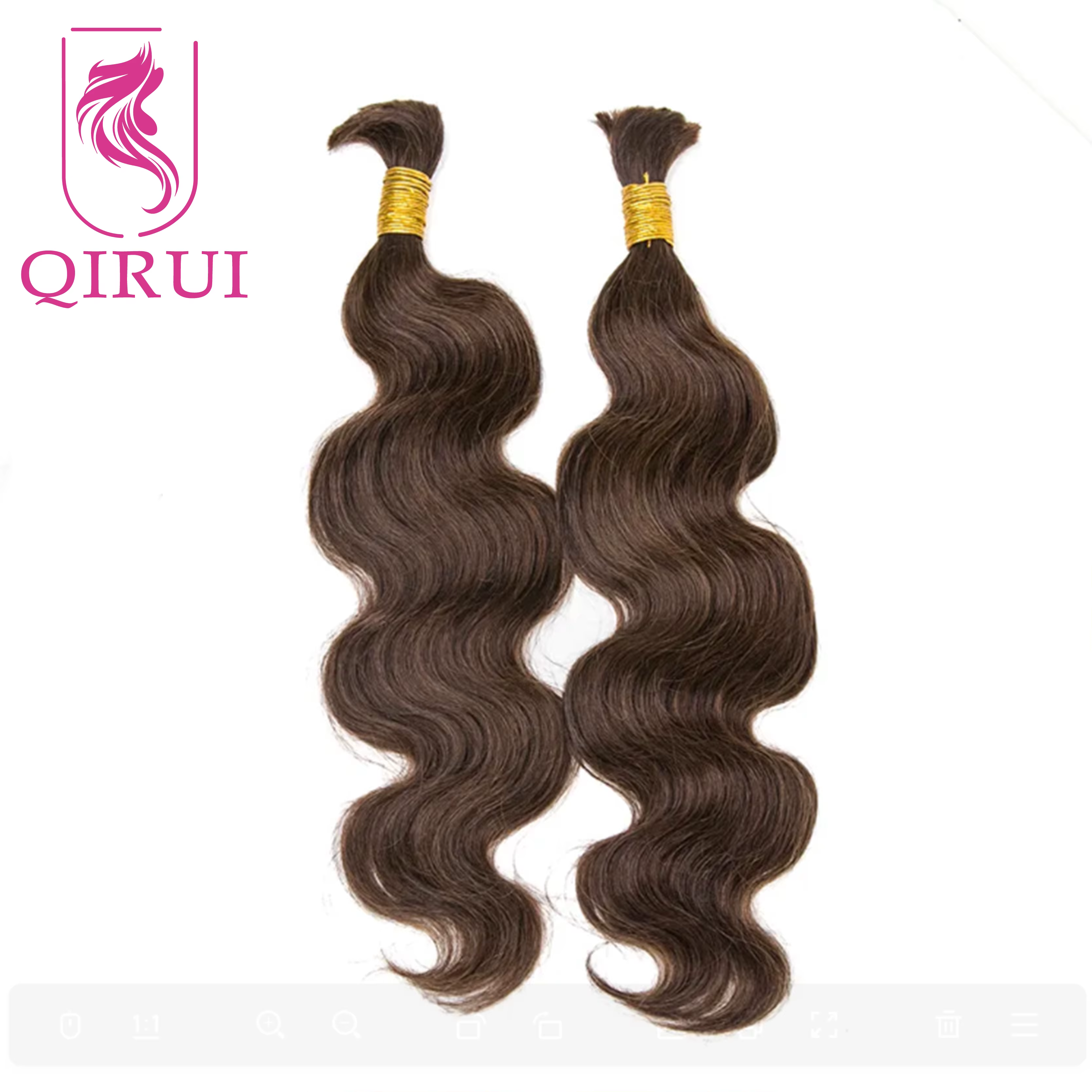 Boho tresses Extensions de cheveux humains paquets en vrac