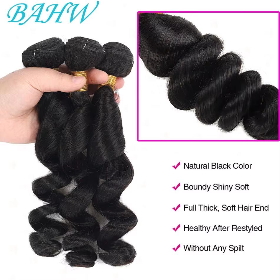 Extensions de cheveux brésiliens pour femmes noires