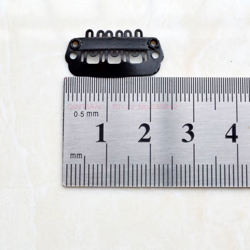 Mini pinces en acier inoxydable pour extensions de cheveux