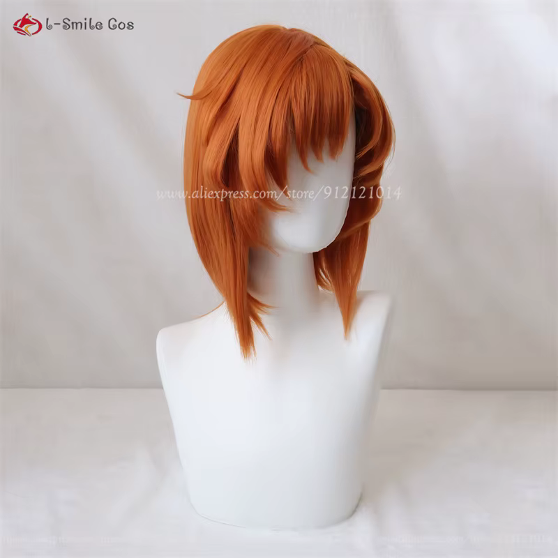 Ryugu Rena Cosplay perruque 35 cm Orange marron perruques