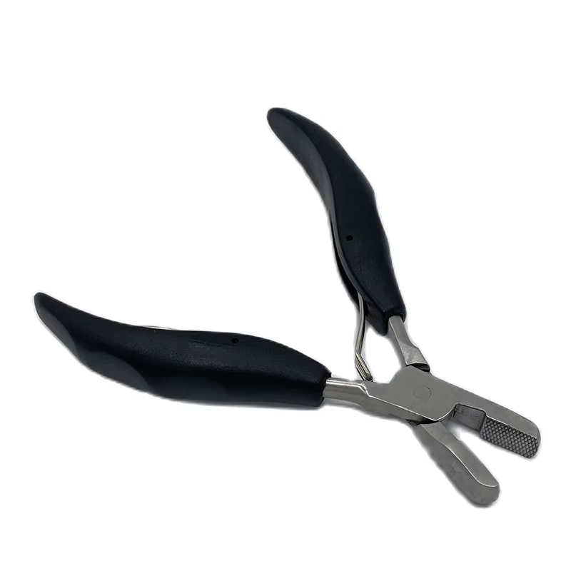 Pince d'extension de cheveux de Type U noir de 5.5 pouces, 1 pièce/lot, pour la fabrication d'extension de cheveux pré-collés