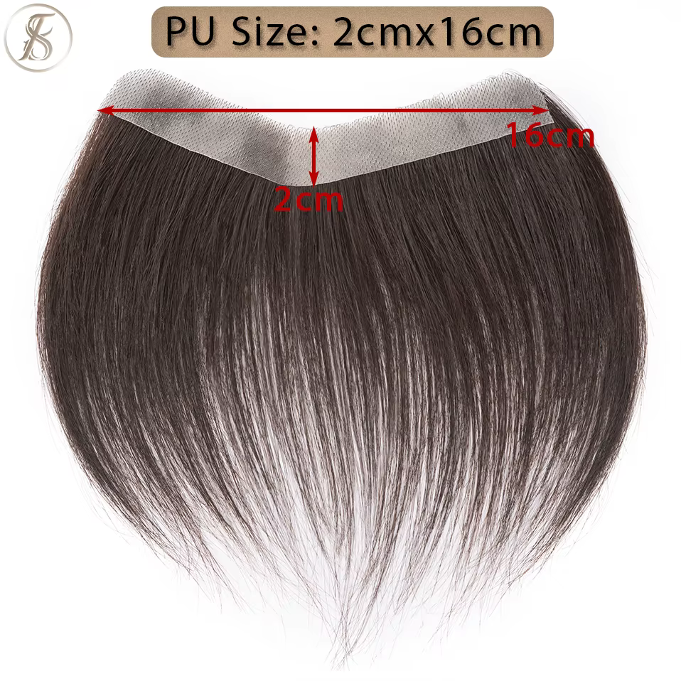 TESS toupet hommes 6 pouces cheveux humains 7g
