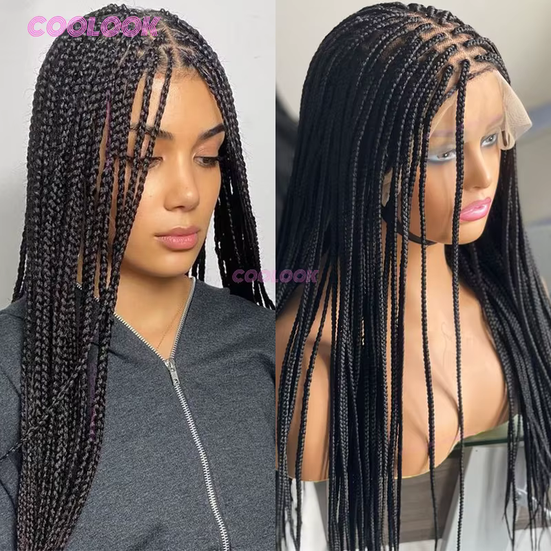 36 "Tenrow tresses dentelle perruque synthétique pleine