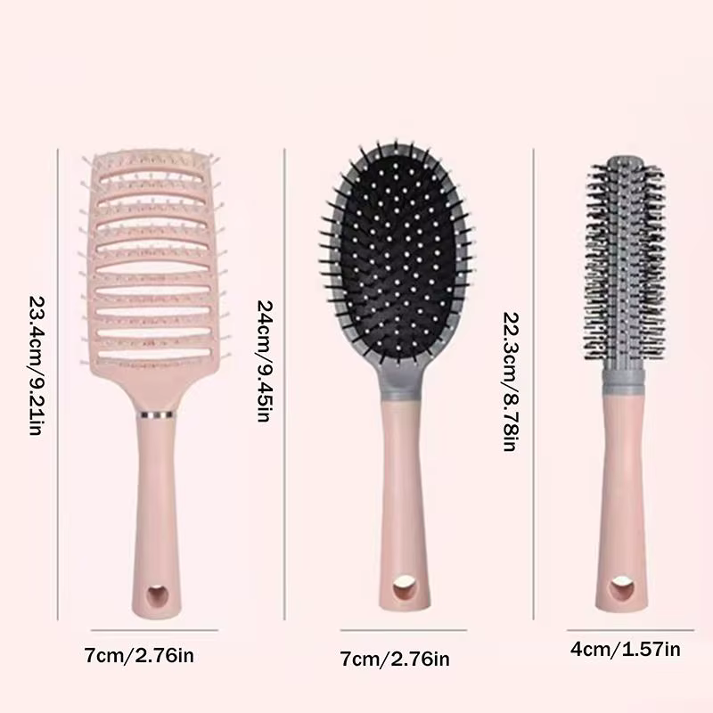 Brosse démêlante à coussin d'air antistatique pour coiffure et perruques bouclées