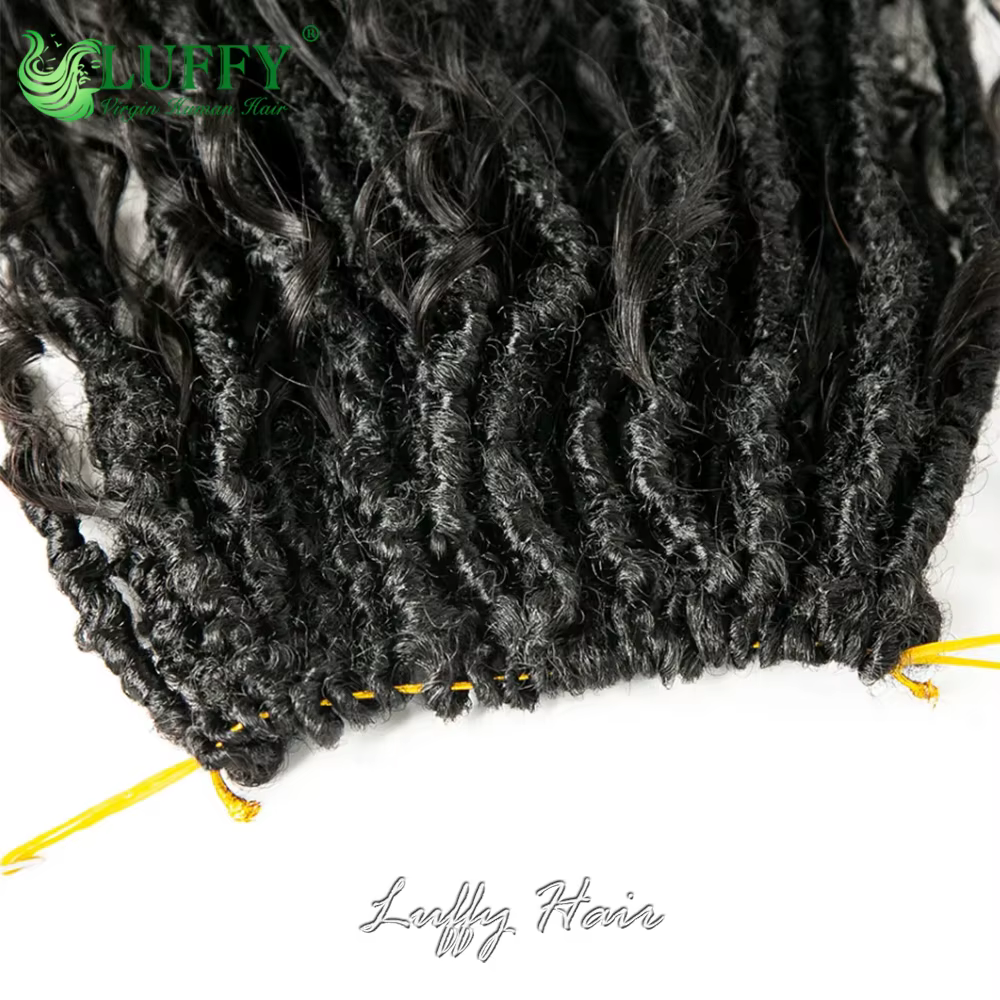 Dreadlocks de cheveux humains pré-bouclés au crochet Boho Locs, extensions de tressage de cheveux, extrémités