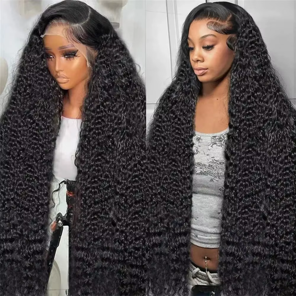 Perruque en cheveux humains vierges Jerry Curly de 34 pouces