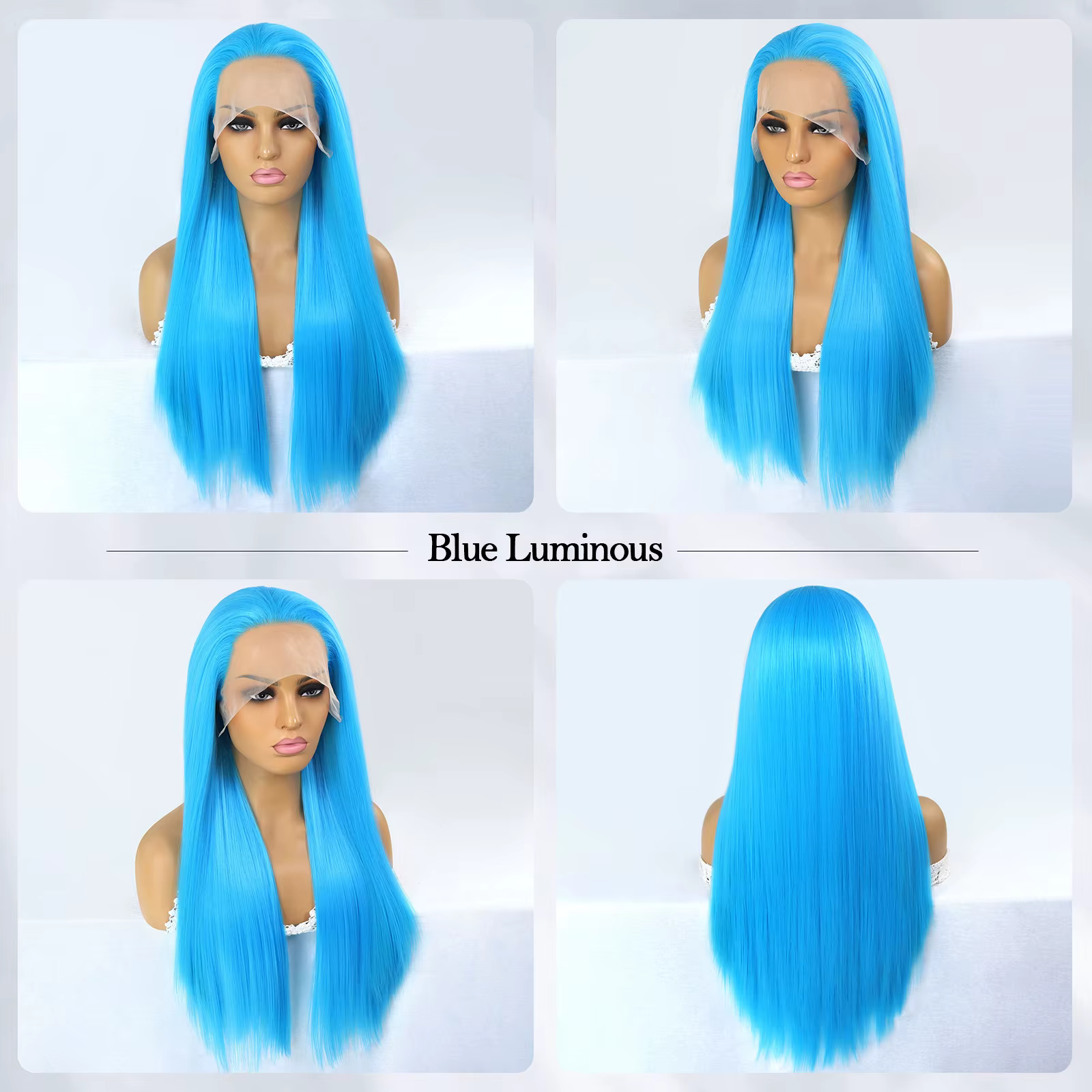 Perruque Lace Front Synthétique Brillante