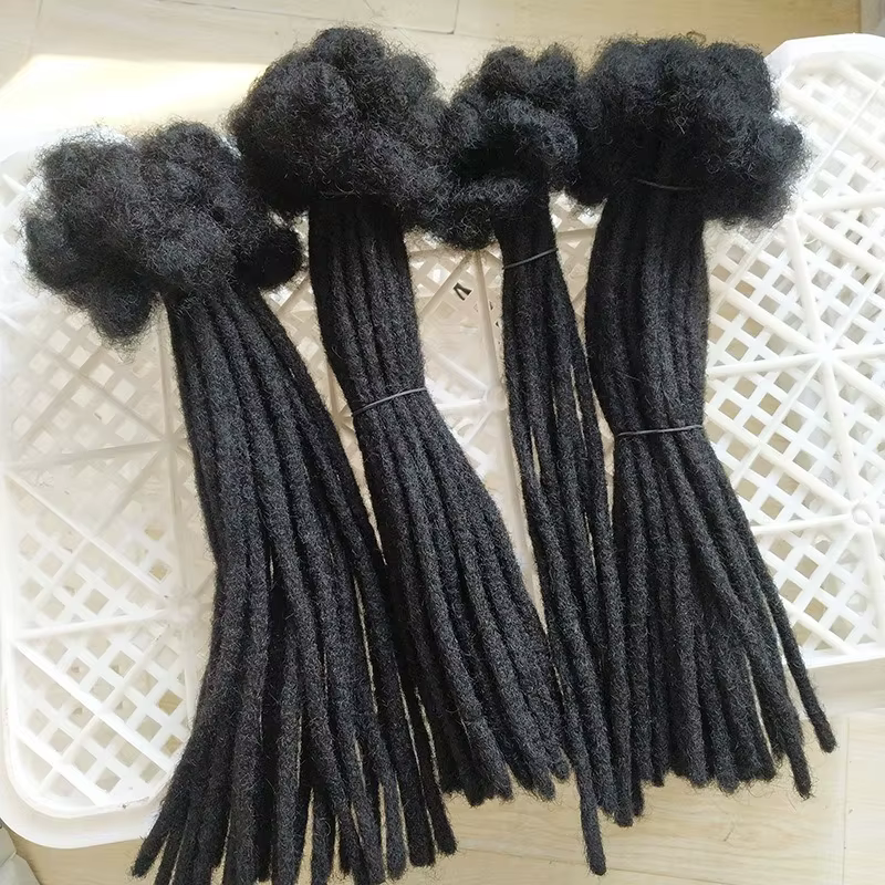 Extensions de dreadlocks faites à la main en cheveux humains 0