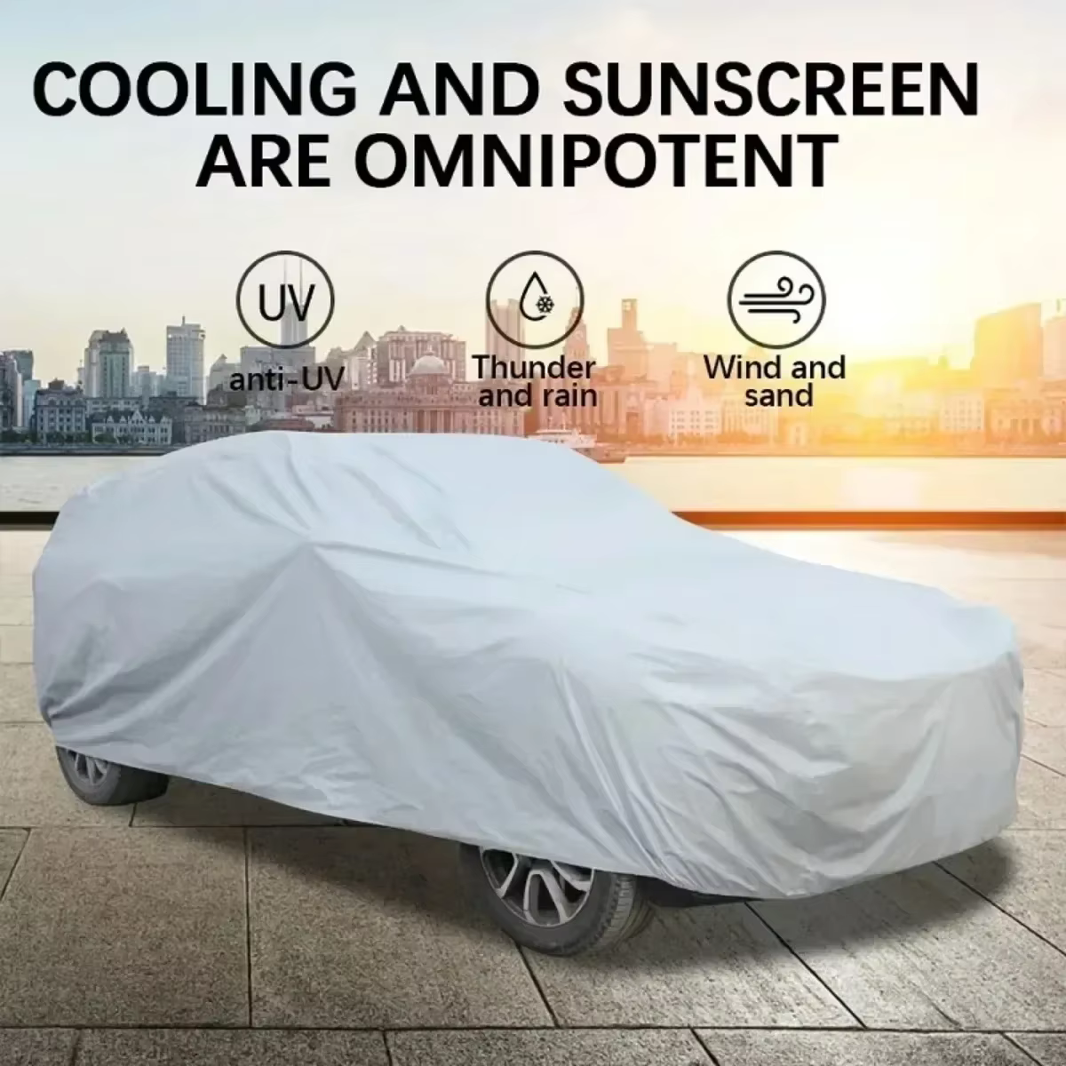 Bâches de voiture complètes pour l'extérieur, soleil, pluie, glace, neige, imperméable, anti-poussière, résistant aux UV, Protection Automobile