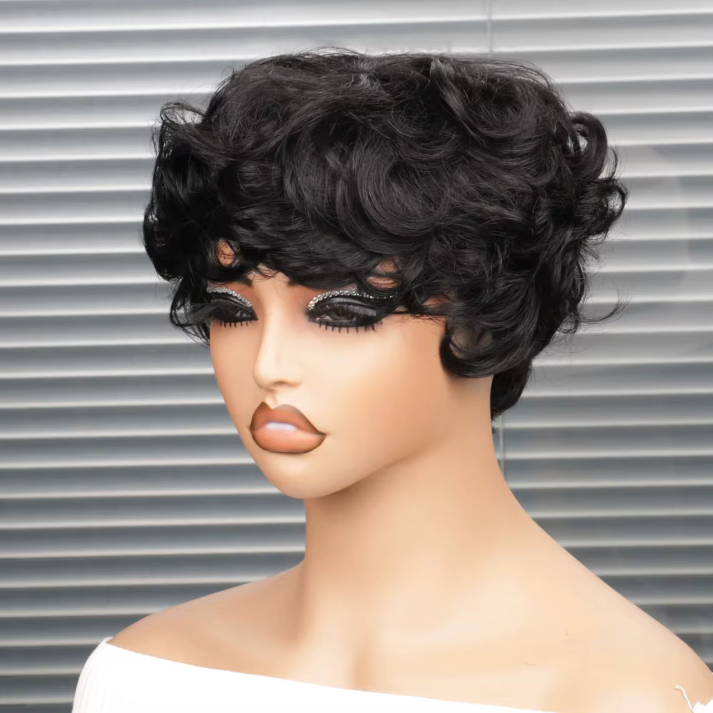 Perruque courte coupe pixie