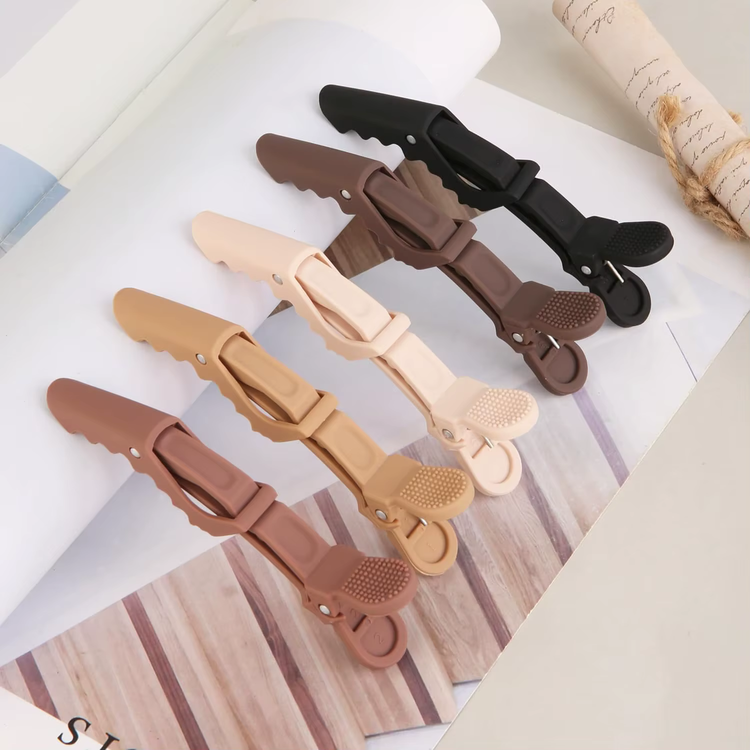 ARLANY Allogator pinces à cheveux couleurs mates 6 pièces