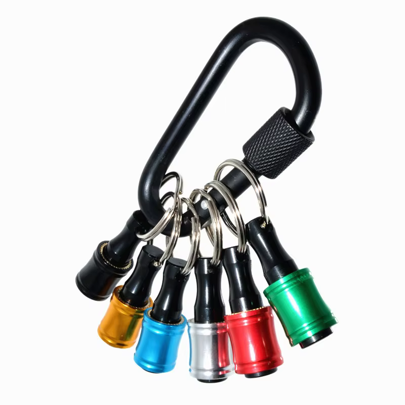 Tournevis à tige hexagonale de 1/4 pouces, support de tête, tige d'extension, adaptateur de porte-clés, foret de remplacement rapide, Portable à main, 6 pièces/ensemble