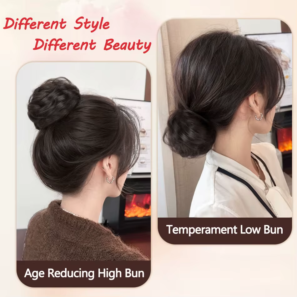 Chignon synthétique magique de 4 pouces