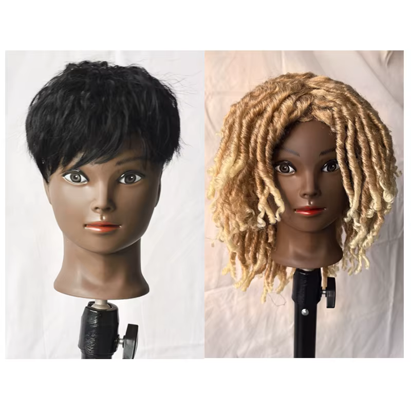 Perruque de tête de Mannequin de maquillage féminin pour perruques faisant affichage
