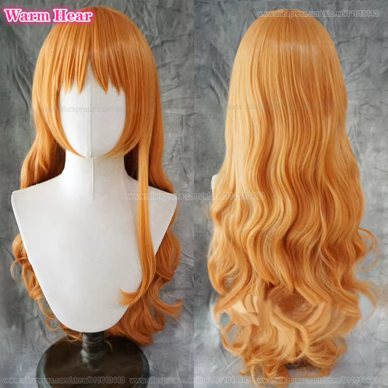 Perruque de Cosplay Anime Nami 75cm