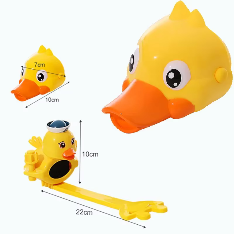 Dispositif pratique de cuisine en forme de canard de dessin animé, pour bébé, extension de robinet pour enfants, lavage des mains dans l'évier de la salle de bain